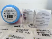 Étiquettes adhésives en vinyle double couche, spécifications multicouches, étiquettes d'emballage imperméables, pelables et révélatrices
