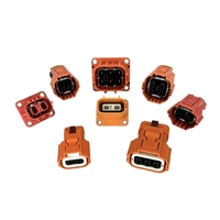 Connecteur haute tension 8mm à 3 cœurs Prise en plastique 150A 200A 250A Connecteurs RF coaxiaux pour véhicule à nouvelle énergie
