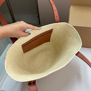 Bolso de Playa de Gran Capacidad al por Mayor de Fábrica, Bolso Tejido de Viaje para Mujer, Bolso de Mano Ligero, Moderno y Popular para el Verano - Product Image 6