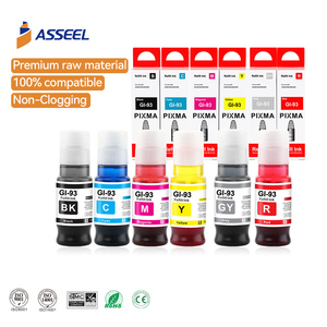 ASSEEL-Recarga de tinta de tinte para impresora Canon <span class=keywords><strong>PIXMA</strong></span> G610 G510 G620 G540 <span class=keywords><strong>G640</strong></span> G550 G650 G670 G570 - Product Image 1