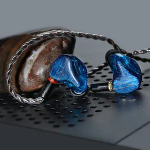 High-Res In-Ear Monitor Headphone 6BA Knowles Wired Earbuds 3D Printed Resin Cavity Earphone With Detachable Cable