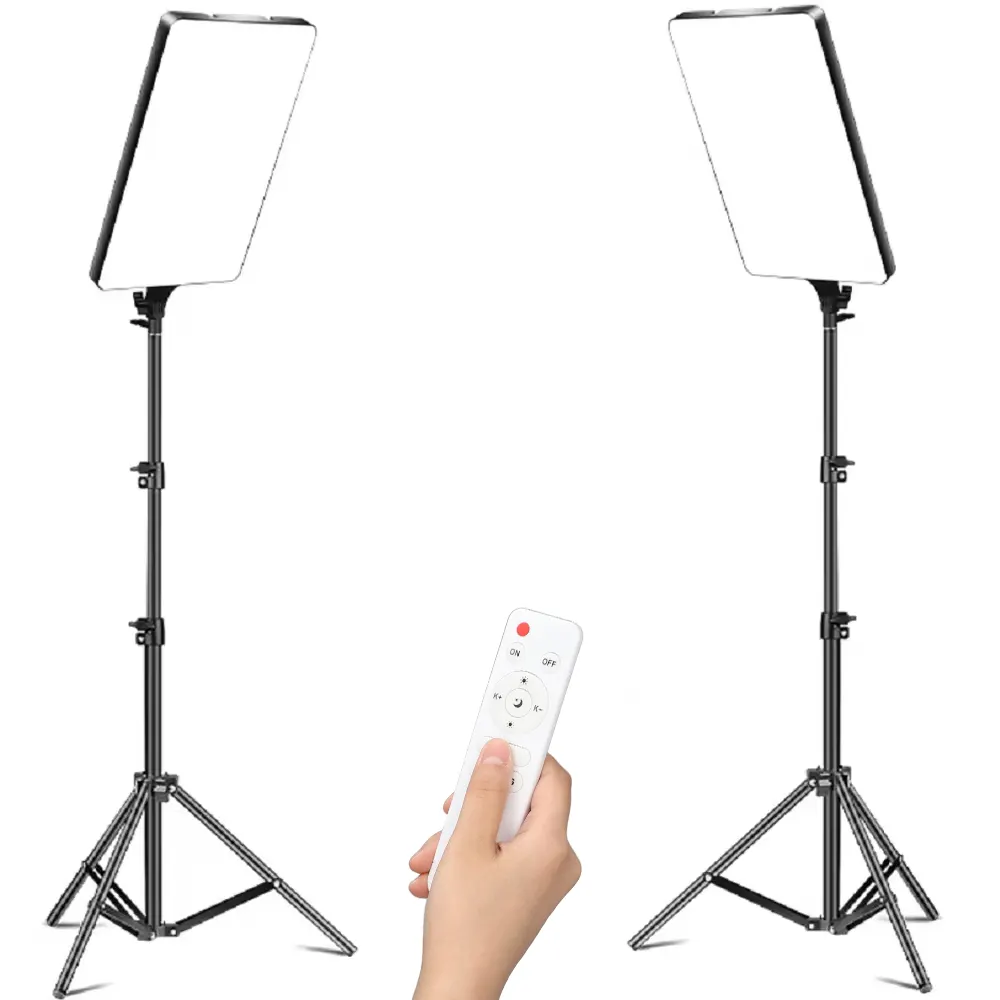 19 inch LED Video Light With Professional Remote Control Dimmable Panel Lighting Photo Studio Live Photography fill lamp