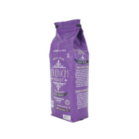 Sac à café personnalisé avec valve de dégazage unidirectionnelle et fermeture éclair refermable, emballage flexible multicouche pour la fraîcheur