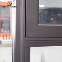 Fenêtre d'inclinaison et de rotation en aluminium écologique GS avec cadre en alliage d'aluminium