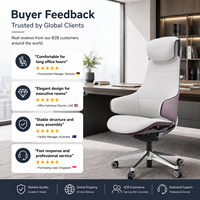Chaise de bureau ergonomique moderne à dossier haut avec appui-tête réglable, chaise de bureau informatique en gros pour mobilier de bureau d'entreprise