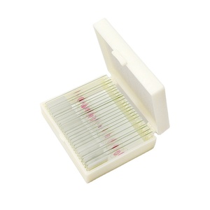 Escuela Botánica Entomología Zoología Artículos Microscópico Vidrio Espécimen Toboganes Set Preparado Educación Microscopio Uso Ciencia Médica - Product Image 1