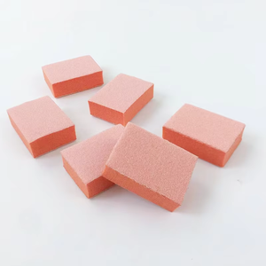บล็อกขัดเล็บขนาดเล็กแบบ 2 ด้าน สีส้ม ทำจากวัสดุ EVA สำหรับร้านทำเล็บ ขายส่ง - Product Image 1