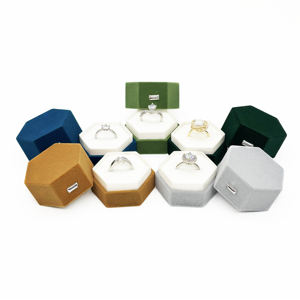 Wholesale Mini-style Grey Yellow Green Blue Ring Earring Pendant Jewelry Package Box Available for Your Logo Color - Product Image 6