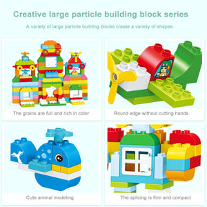 WOMA खिलौने विकृत फिट रोबोट बड़ी इमारत ब्लॉकों प्लास्टिक पहेली juguetes didacticos brinquedo मेनिनो <span class=keywords><strong>3</strong></span> anos - Product Image 4