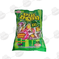Grote Bom Fruit Harde Stick Candy Lollipop Kauwgom Gecoate Zak Halal Gelatinevrij Zoet Groothandel