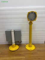 Sistema de Luces Intermitentes Secuenciales Elevadas LED Certificado por ICAO de la Marca Safetrip, Destello Blanco Unidireccional para Soluciones de Iluminación de Aeropuertos