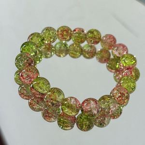Sweet Style Crystal <b>Beaded</b> <b>Bracelet</b> for Women 10mm <b>Bracelet</b> Beads Stretch Crackle Glass Bead <b>Bracelets</b> for Women Jewelry - Product Image 6