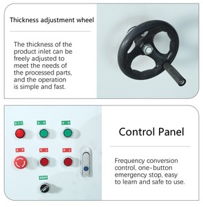 Ponceuse à quatre côtés pour le travail du bois Ponceuse à bande Machine à polir à quatre côtés Ponceuse à bande et à latte en bois massif - Product Image 4