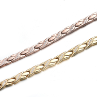 Bijoux personnalisés Collier réglable en acier inoxydable Collier magnétique Collier à chaîne d'ions négatifs pour le sport