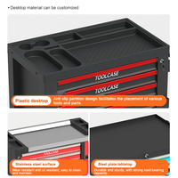 Coffre à outils métallique à 7 tiroirs sur roulettes, chariot à outils robuste, station de travail pour garage et mécanicien