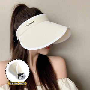 Chapeau Nixuan à large bord pour femme, protection solaire UV, idéal pour l'été, le cyclisme en extérieur, protection du visage, anti-UV, pliable, rangement facile - Product Image 2