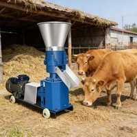 Nouvelle machine à granulés d'aliments pour animaux domestiques à haute productivité, à usage domestique, avec moteur diesel/électrique pour bovins, porcs, volailles et poulets