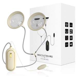 เครื่องกระตุ้นความสุขทางเพศ JRUI รุ่นขายดี แบบสองหัวดูดกระตุ้นหน้าอก พร้อมระบบสั่นสะเทือน 10 ระดับ แรงสั่นสะเทือนสูง กันน้ำ - Product Image 1