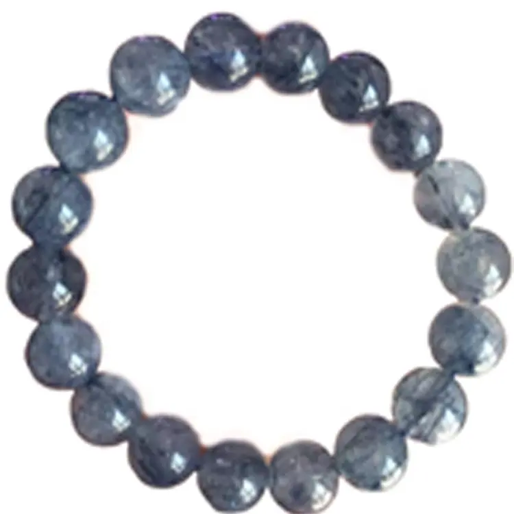 Contas de quartzo rutilizadas azuis naturais, altamente polido, redondo, cura, pedra preciosa, miçangas soltas, design de joias para pulseira quais