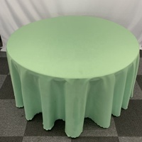 Nappe de table ronde en polyester de qualité supérieure, très vendue, 120 pouces, pour mariages et événements