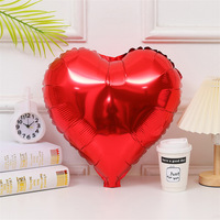 Ballons en aluminium personnalisés en forme de cœur - 18 pouces, logo imprimé, vente en gros, MOQ abordable pour la décoration de remises de diplômes et d'événements