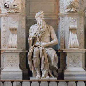 著名大型石神雕塑人物古希腊罗马摩西雕像待售