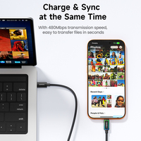 Cable de Carga Rápida Inteligente y Seguro Toocki de 240 W, Transferencia de Archivos Instantánea y Transmisión de Corriente Estable para Viajes de Negocios y Oficina