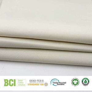قماش رونغهونغ BCI GRS OCS <span class=keywords><strong>TC</strong></span> 10x10+70D 58x38 65٪ بوليستر 35٪ قطن تويل مطاطي خام - Product Image 2