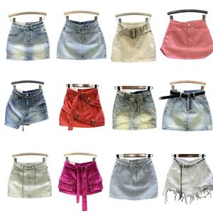 Shorts de mezclilla elásticos rasgados de talla grande para mujer, transpirables, estilo vintage, con estampado de moda para verano, para chicas y damas de talla grande. - Product Image 1