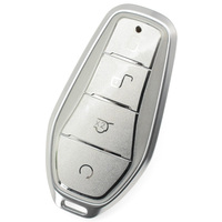 Housse de protection intelligente pour clé de voiture 4 boutons, coque de télécommande sans clé en TPU avec bouton de verrouillage/déverrouillage et démarrage à distance du coffre