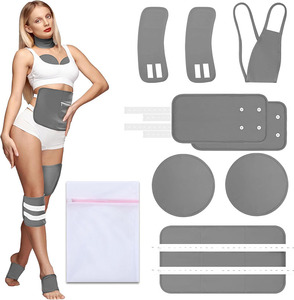 Enveloppe de compresses réutilisables à l'huile de ricin pour la détoxification de l'estomac, du foie, du ventre, des pieds, des genoux, du cou et des seins, pour compresses chaudes et froides - Product Image 1