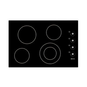 Table de cuisson à induction électrique domestique à 4 brûleurs, 77 cm, 6700 W, avec commande mécanique à bouton rotatif en verre, prix abordable - Product Image 1