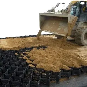 Geomalla de plástico HDPE, línea de producción de hoja de extrusión con dispositivo de perforación y soldadura