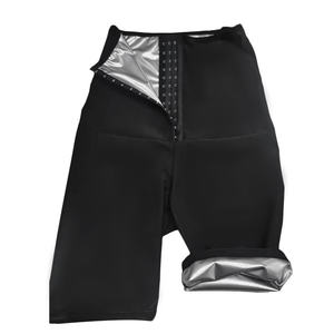 Wholesale Women's High-Waisted Sweat <b>Shorts</b> Home Use <b>Body</b> <b>Shaper</b> Waist Trainer Slimming Leggings Pants - Product Image 4