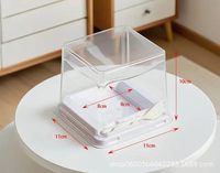 Boîte à gâteau basque de 4 pouces, emballage pour dessert, boîte transparente pour gâteau au fromage, moule pour pâtisserie maison