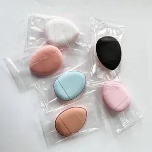 Finger Puff Mini Triangle Makeup Puff Super Soft Beauty Herramientas cosméticas Esponja tanto húmeda como seca utilizable