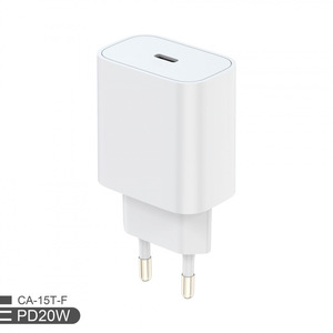 Cargador PD de 20 W, Adaptador de Carga Rápida Tipo C para Dispositivos Apple, Blanco - Product Image 1