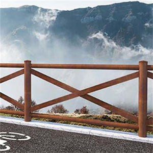 Clôture en panneaux d'acier Corten GNEE, écologique, durable, économique, de qualité, pour jardins, parcs, cours - Product Image 3