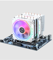Meilleur radiateur en cuivre personnalisé Ventilateur de refroidisseur de processeur Dissipateur de chaleur Boîtier de jeu de bureau Caractéristiques LED Matériau en aluminium PC Application de serveur