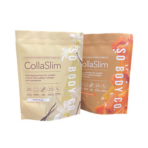 Sachet alimentaire zip-lock en plastique recyclé imprimé personnalisé Stand up Mass Gainers Sachets de protéine en poudre pochette 1Kg - Product Image 2