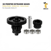 Kit Roda Gigi Ekstruder Baja Keras untuk Penggantian Roda Gigi Penggerak Filamen Printer 3D Anycubic Kobra S1