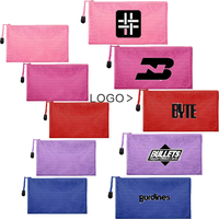 Sac étanche à fermeture éclair en 12 couleurs, pochette à crayons pour cosmétiques, maquillage, fournitures de bureau, accessoires de voyage et fournitures ménagères