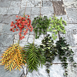 Árboles de plantas verdes artificiales de plástico duradero al por mayor, 9 Pavo Real negro, hoja de Guanyinlian, Tortuga de bambú para bodas, diseños para el hogar - Product Image 3