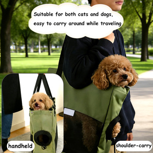 Tas Selempang & Jinjing Serbaguna Bahan Oxford 600D Anti Air, Berbahan Jala Bernapas, untuk Perjalanan Anjing & Kucing Kecil - Product Image 6