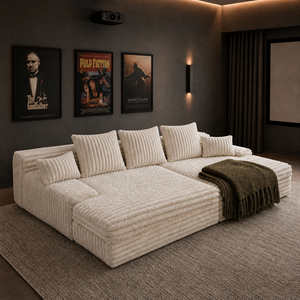Divano Letto Senza Struttura in Memory Foam ad Alta Densità, Compresso Sottovuoto, in Tessuto Corduroy Quadrato, per Hotel e <span class=keywords><strong>Soggiorno</strong></span> - Product Image 1