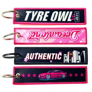 Porte-clés personnalisés brodés style Jet Tag Anime, sangles de clés de vol, porte-clés moto et voiture, porte-clés imprimés par sublimation - Product Image 3