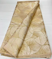 Tissu jacquard brodé de nouvelle conception NI.AI, dentelle brodée africaine française pour femmes, robe de fête de mariage Asoebi