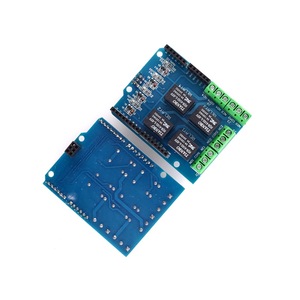 โมดูลรีเลย์ 4 ช่อง 5V พร้อมเทอร์มินัลบล็อกสีเขียวสำหรับบอร์ดขยายอาร์ดูโน่ - Product Image 1