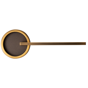 Serratura a Mortasa in Lega di Zinco Stile Moderno con Maniglia a Leva Finitura Bronzo Giallo Facile Installazione per Interni di Hotel - Product Image 3