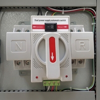 Commutateur de transfert automatique (ATS) électronique à double alimentation 32A 63A de type PC, vendu directement par l'usine chinoise